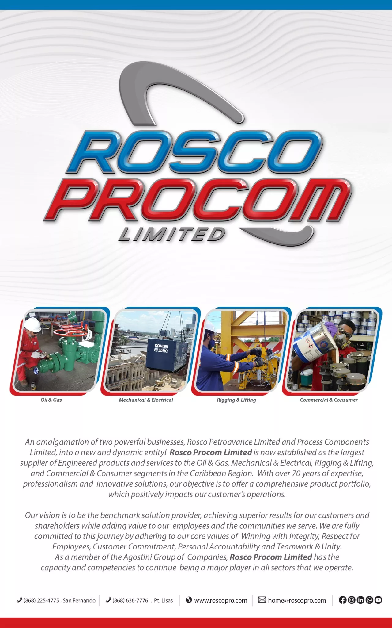 Amalgamation – Rosco Petroavance & Process Components